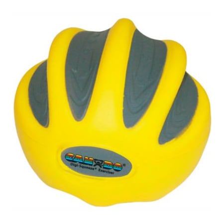 Fabrication Enterprises CanDo Digi-Squeeze Hand Exerciser, Small, Yellow, X-Light 25842